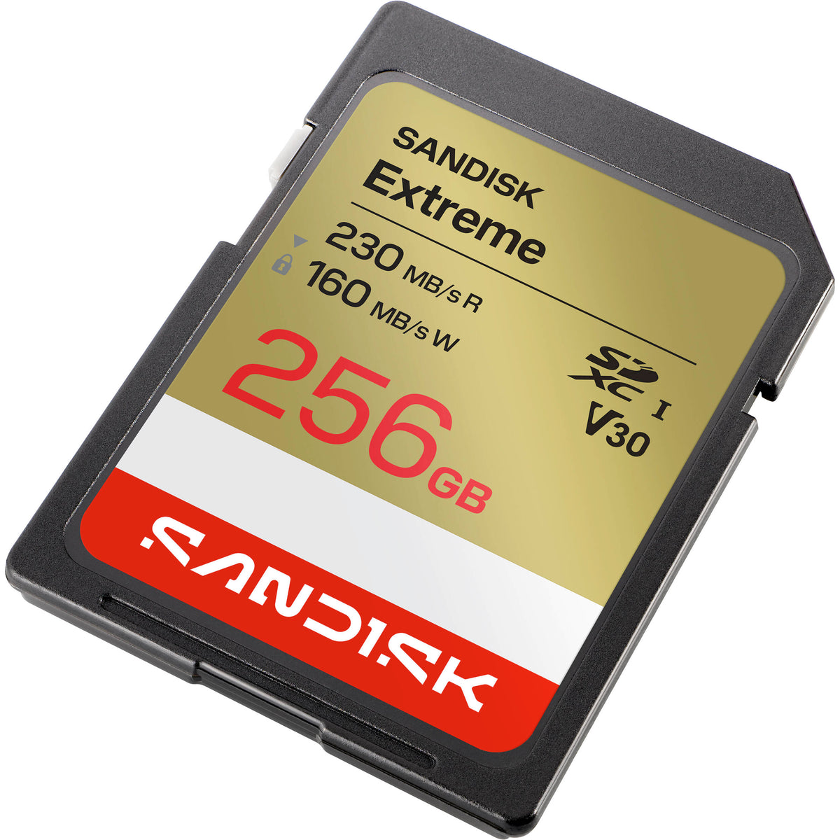 Tarjeta SanDisk 256GB Extreme UHS-I SDXC - vista trasera