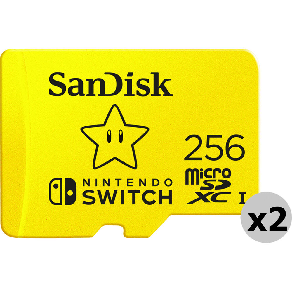 Tarjeta SanDisk 256GB UHS-I microSDXC para the Nintendo Switch (2-Pack) - vista principal