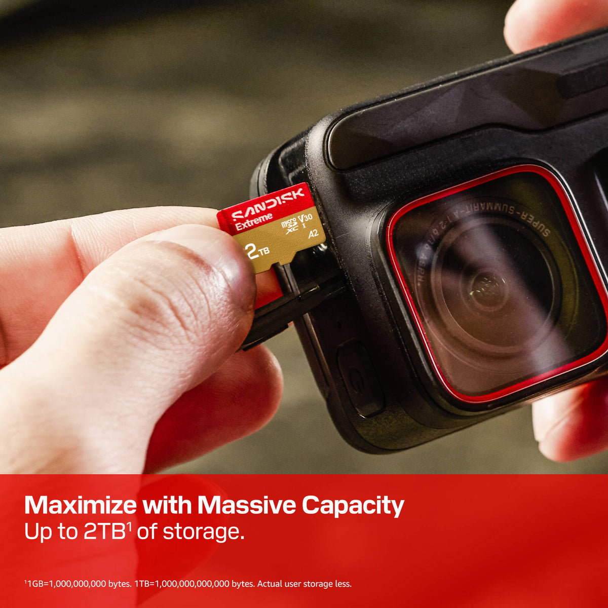 Tarjeta SanDisk 32GB Extreme UHS-I microSDHC - vista lateral