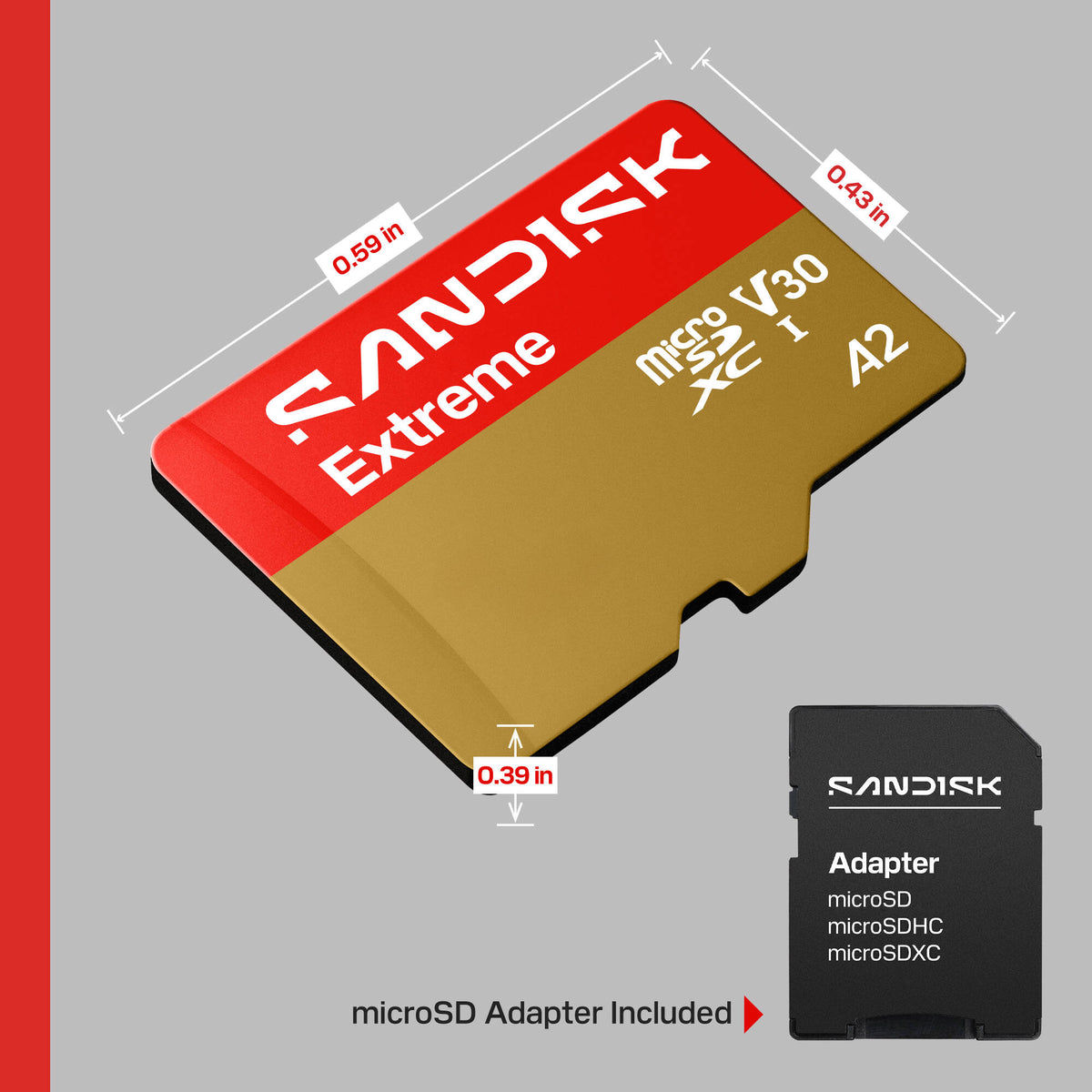 Tarjeta SanDisk 32GB Extreme UHS-I microSDHC - en uso