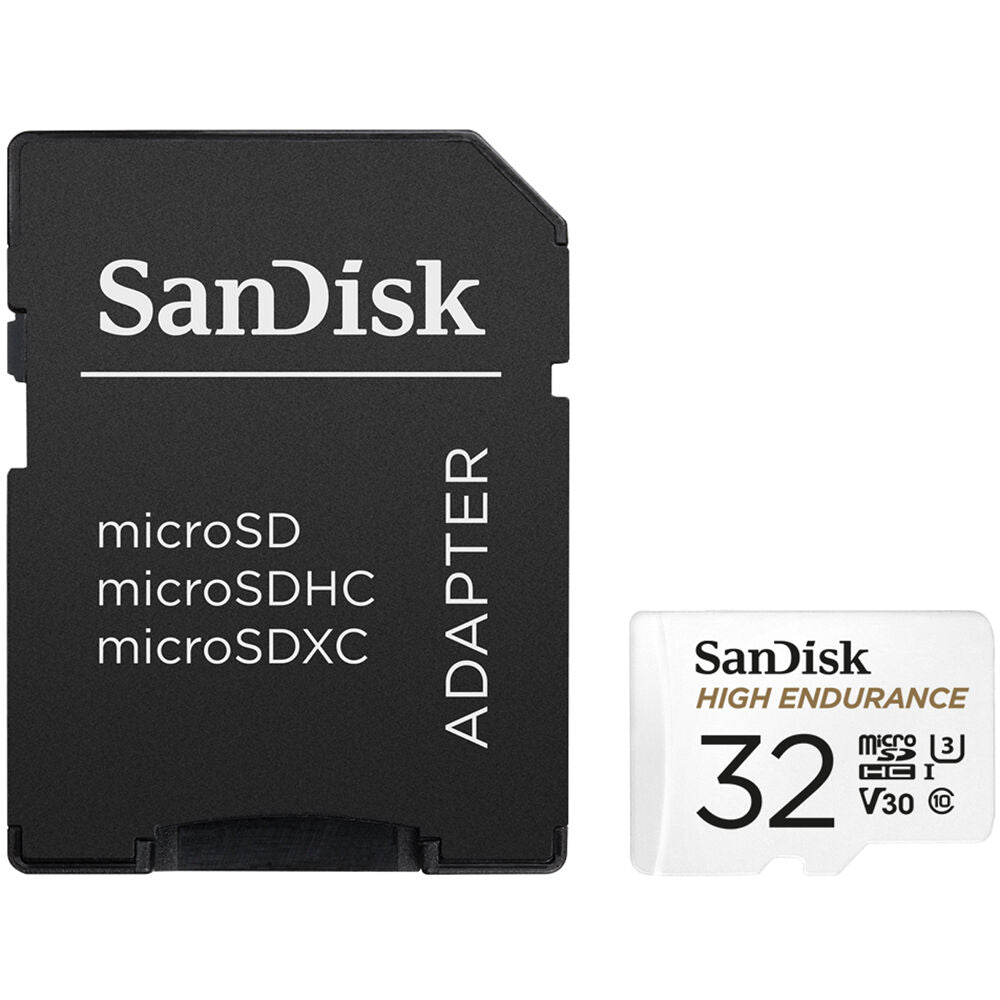 Tarjeta SanDisk 32GB High Endurance UHS-I microSD con SD Adapter - vista principal