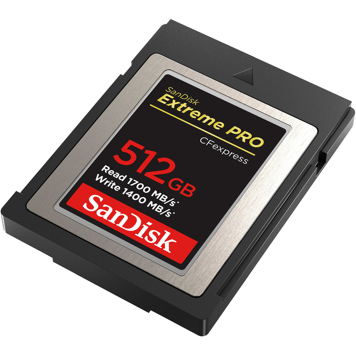 Tarjeta SanDisk 512GB Extreme PRO CFexpress Type B - vista trasera