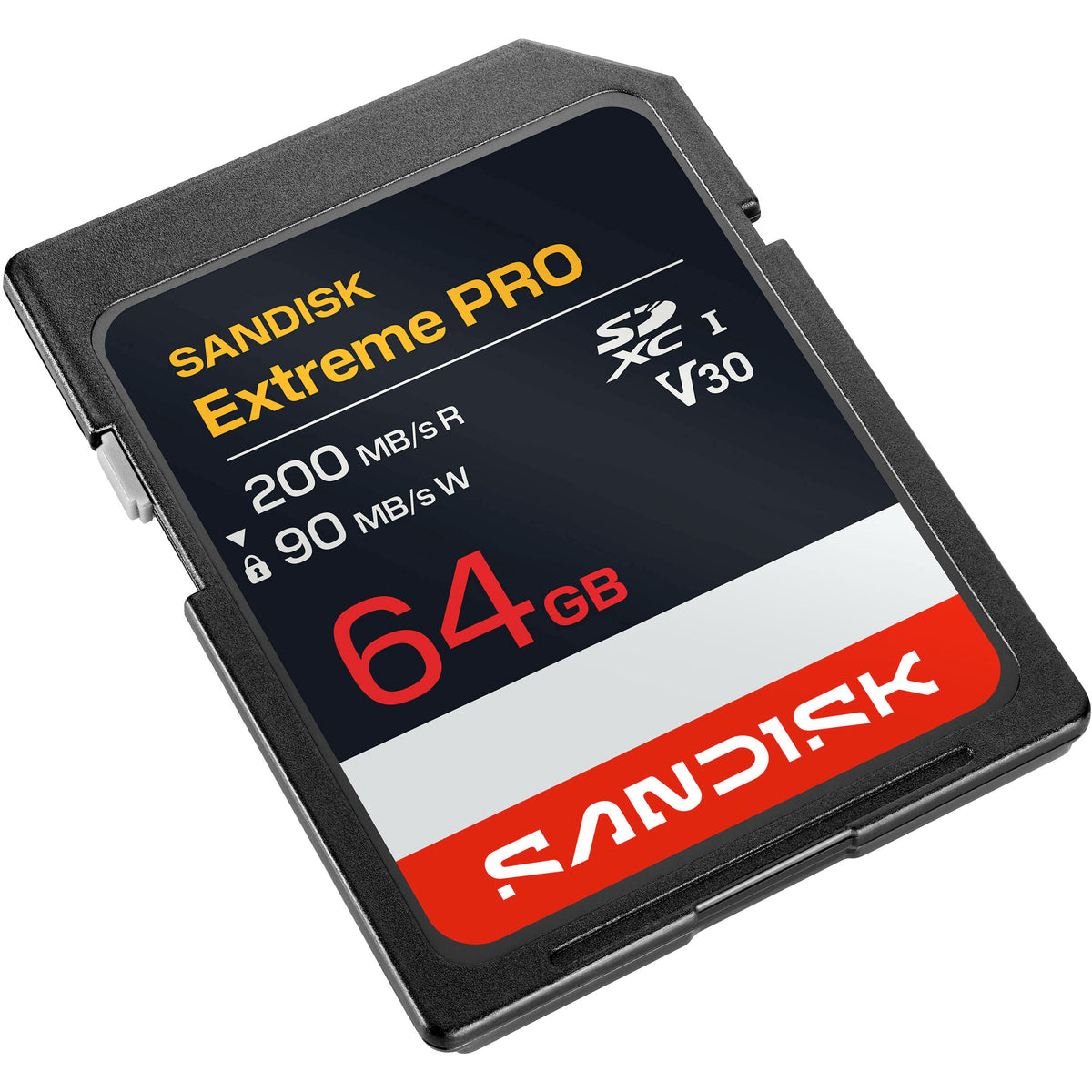 Tarjeta SanDisk 64GB Extreme PRO UHS-I SDXC (3-Pack) - vista frontal
