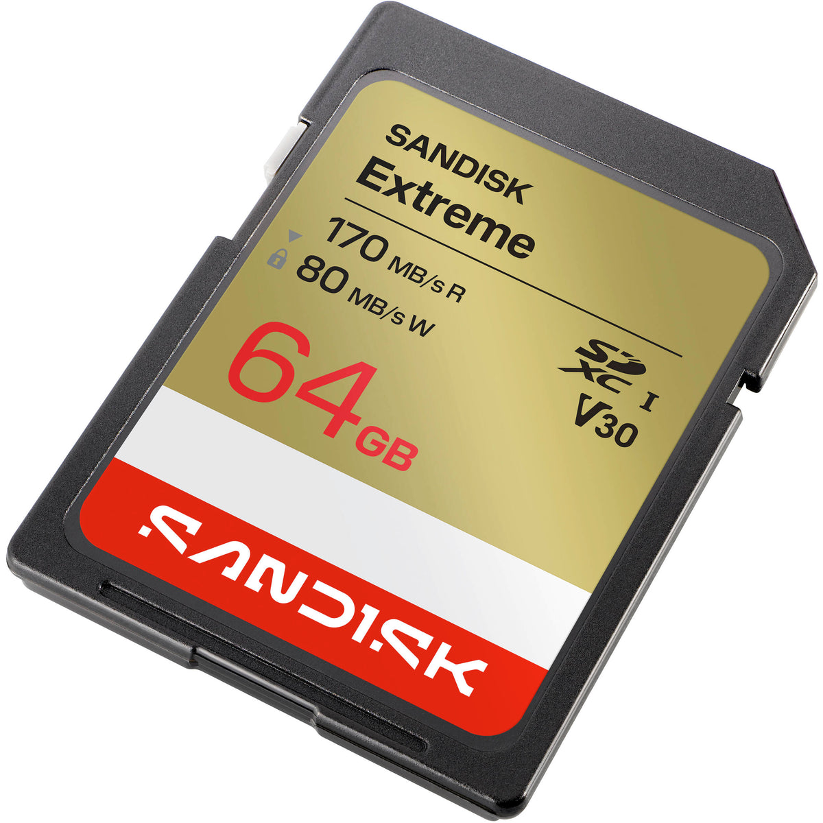 Tarjeta SanDisk 64GB Extreme UHS-I SDXC (3-Pack) - vista trasera