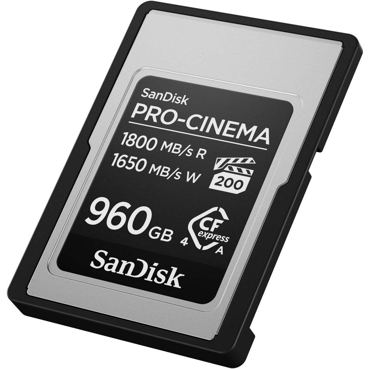 Tarjeta SanDisk 960GB PRO-CINEMA CFexpress Type A - vista trasera