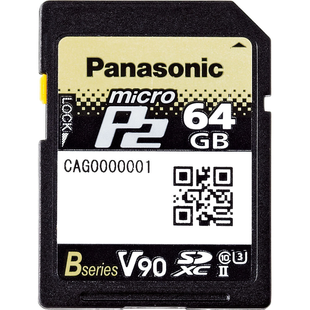 Tarjeta SD Panasonic 64GB microP2 UHS-II - vista principal
