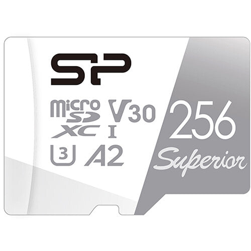 Tarjeta Silicon Power 256GB Superior UHS-I microSDXC con SD Adapter - vista principal