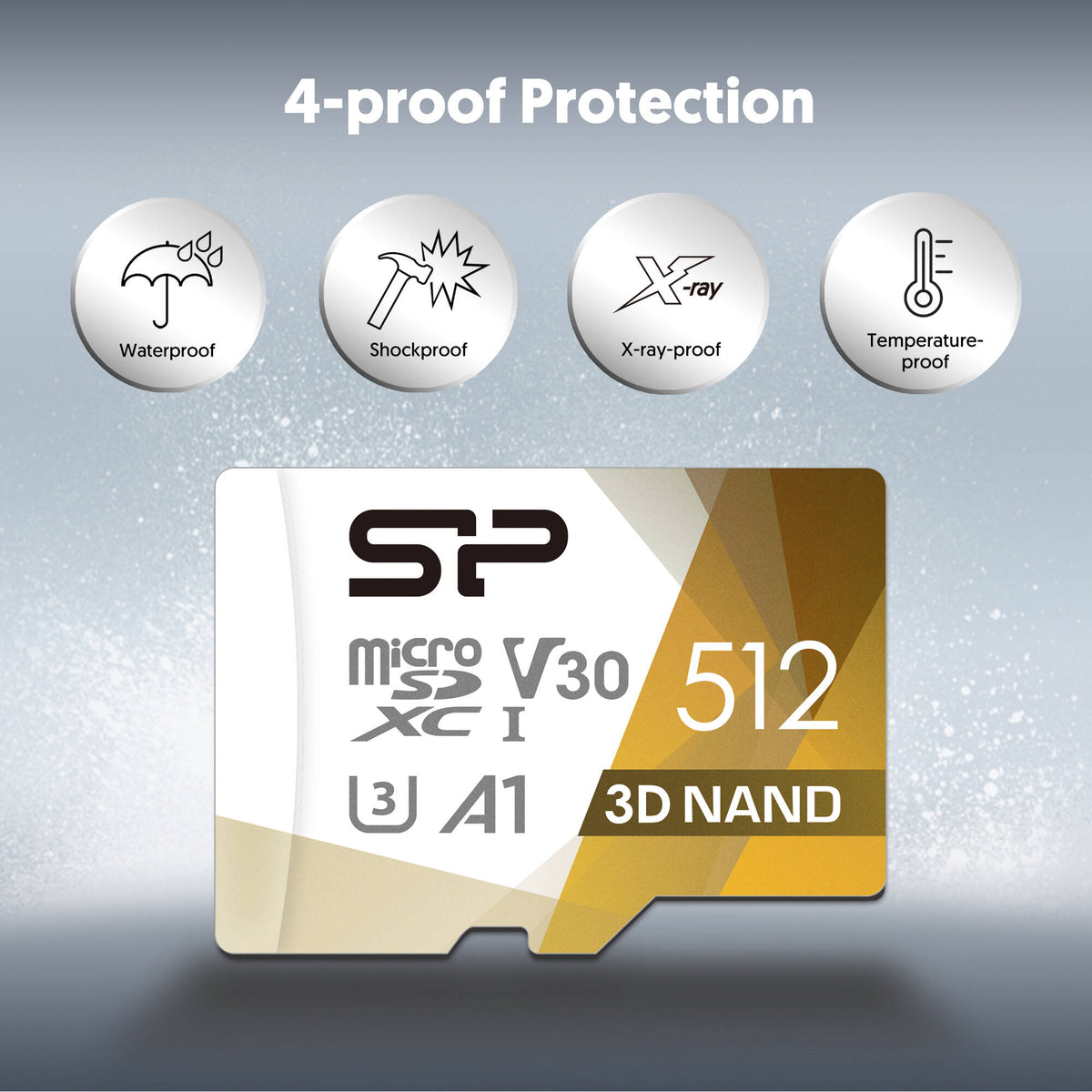 Tarjeta Silicon Power 512GB Superior Pro UHS-I microSDXC - vista trasera