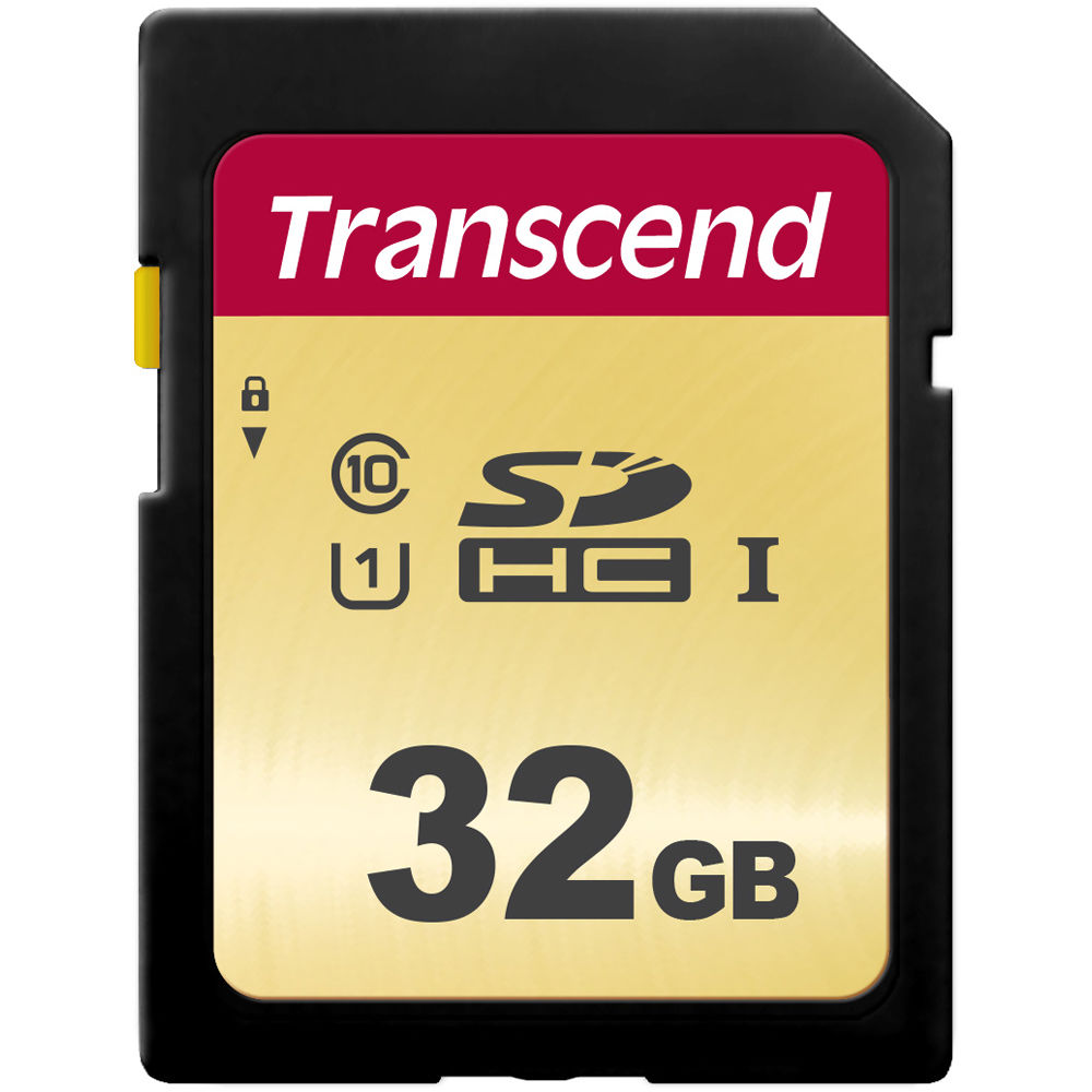 Tarjeta Transcend 32GB 500S UHS-I SDHC - vista principal