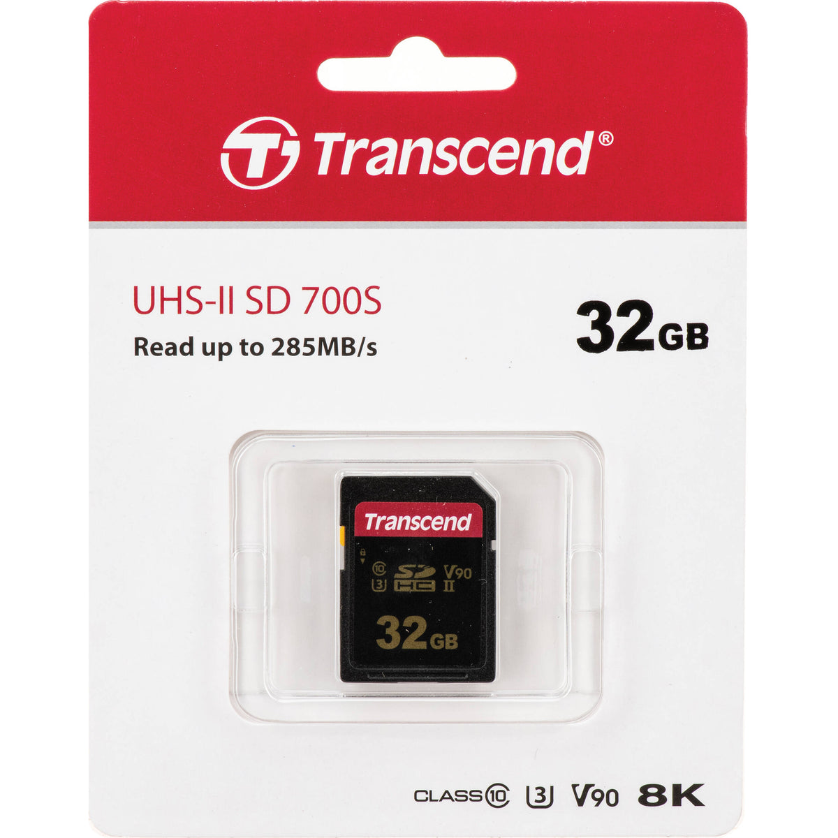 Tarjeta Transcend 32GB 700S UHS-II SDHC - vista frontal
