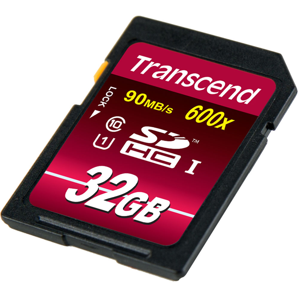 Tarjeta Transcend 32GB SDHC Ultimate 600x Class 10 UHS-I - vista trasera