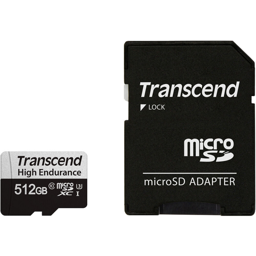 Tarjeta Transcend 512GB High Endurance 350V UHS-I microSDXC con SD Adapter - vista principal