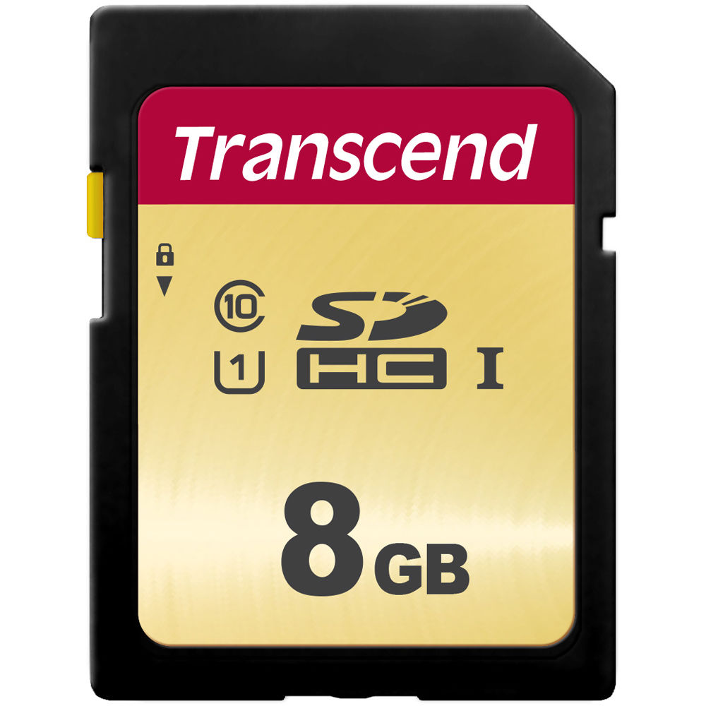 Tarjeta Transcend 8GB 500S UHS-I SDHC - vista principal