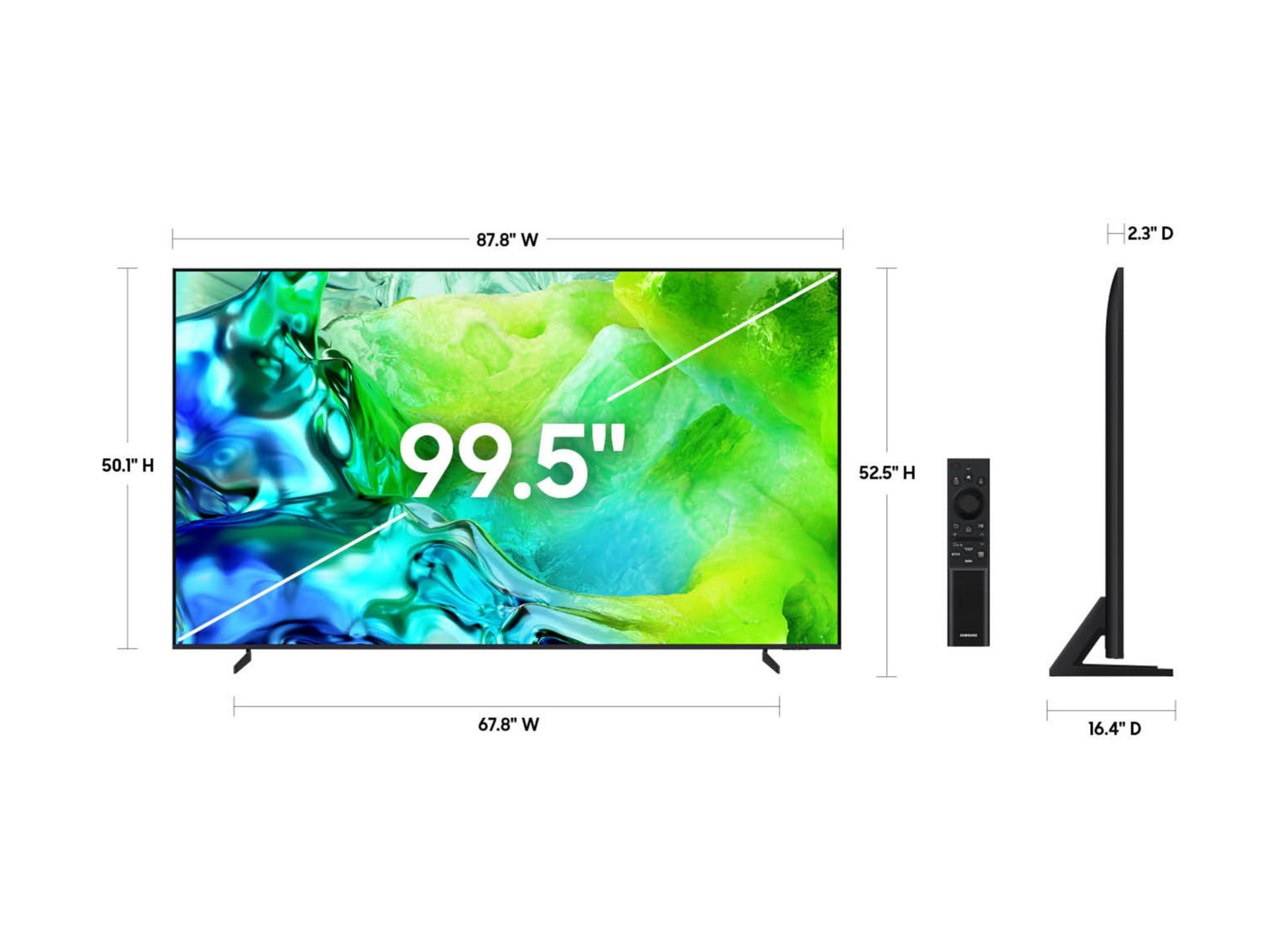 Televisores Samsung QN100QN80HF QN80H Series 99.5" 4K - vista 3