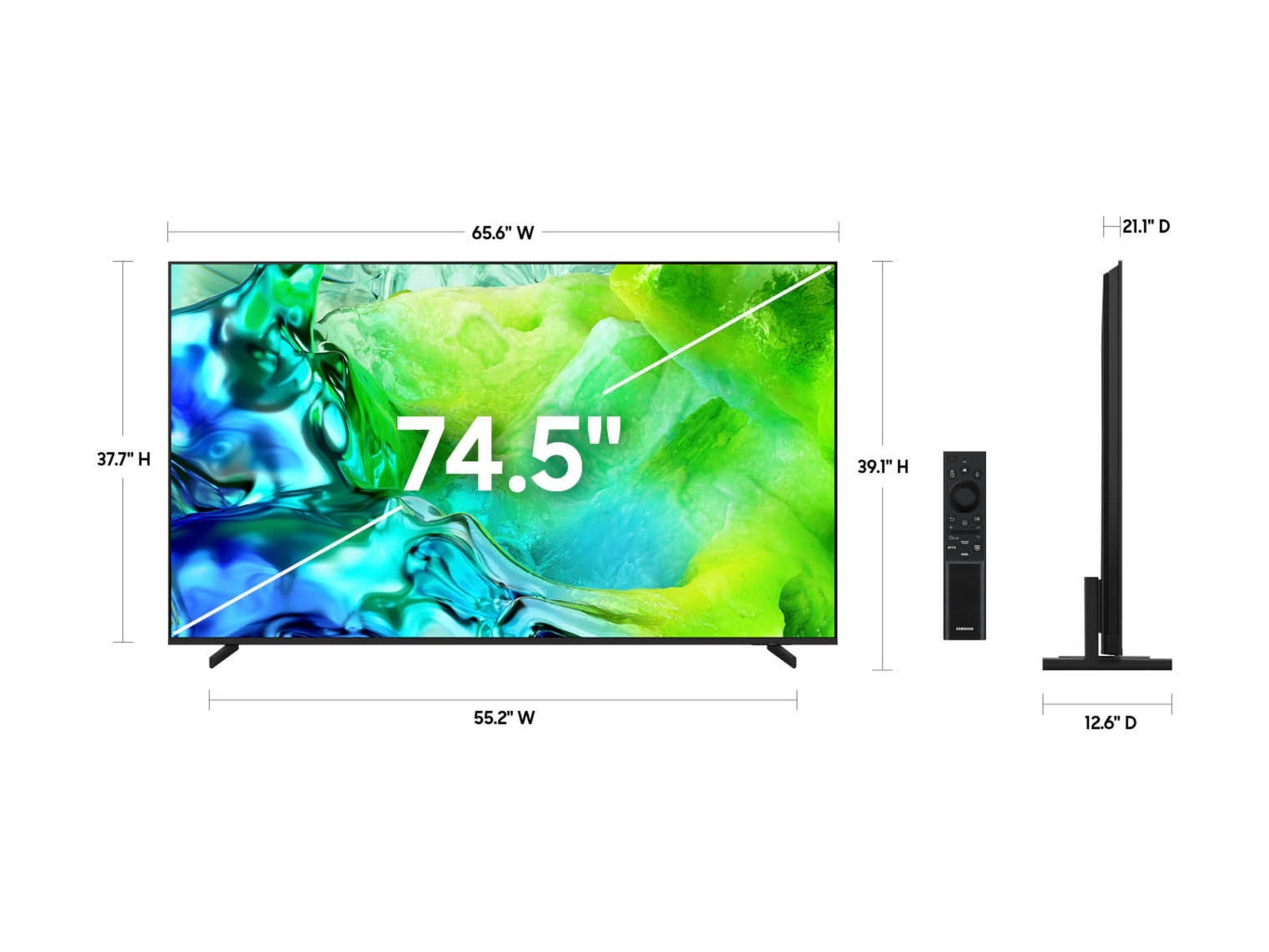 Televisores Samsung QN75QN80HAF QN80H Series 74.5" 4K - vista 3