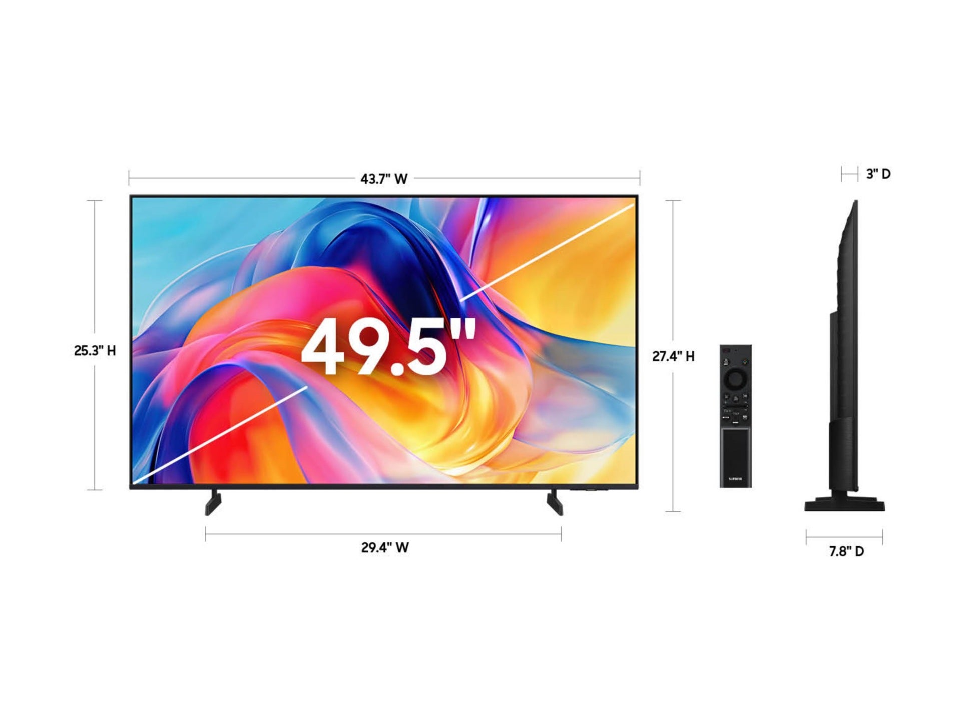 Televisores Samsung UN50M70HAF M70H Series 49.5" 4K - vista 3