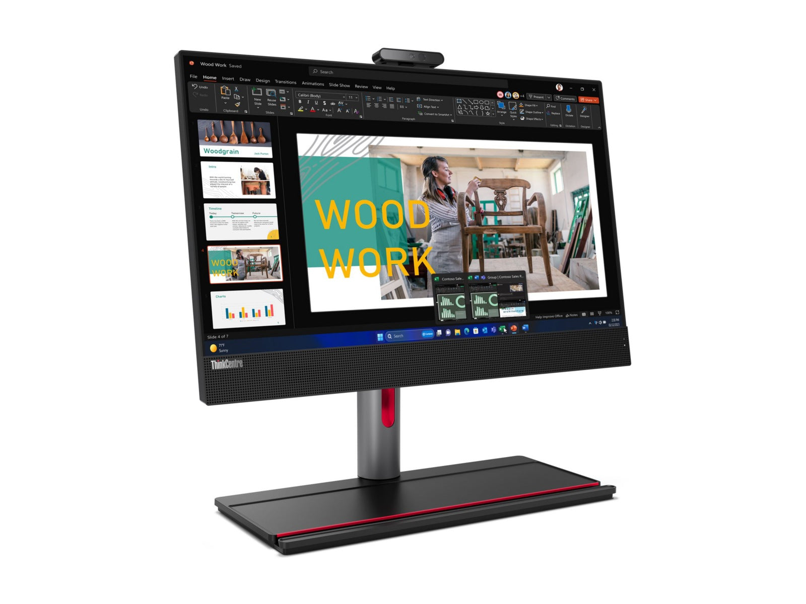 Todo en Uno Lenovo ThinkCentre M90a Gen 5 12SH, Intel Core i7 I7-14700 20 Núcleos, 32GB DDR5, SSD 512 GB - vista 7