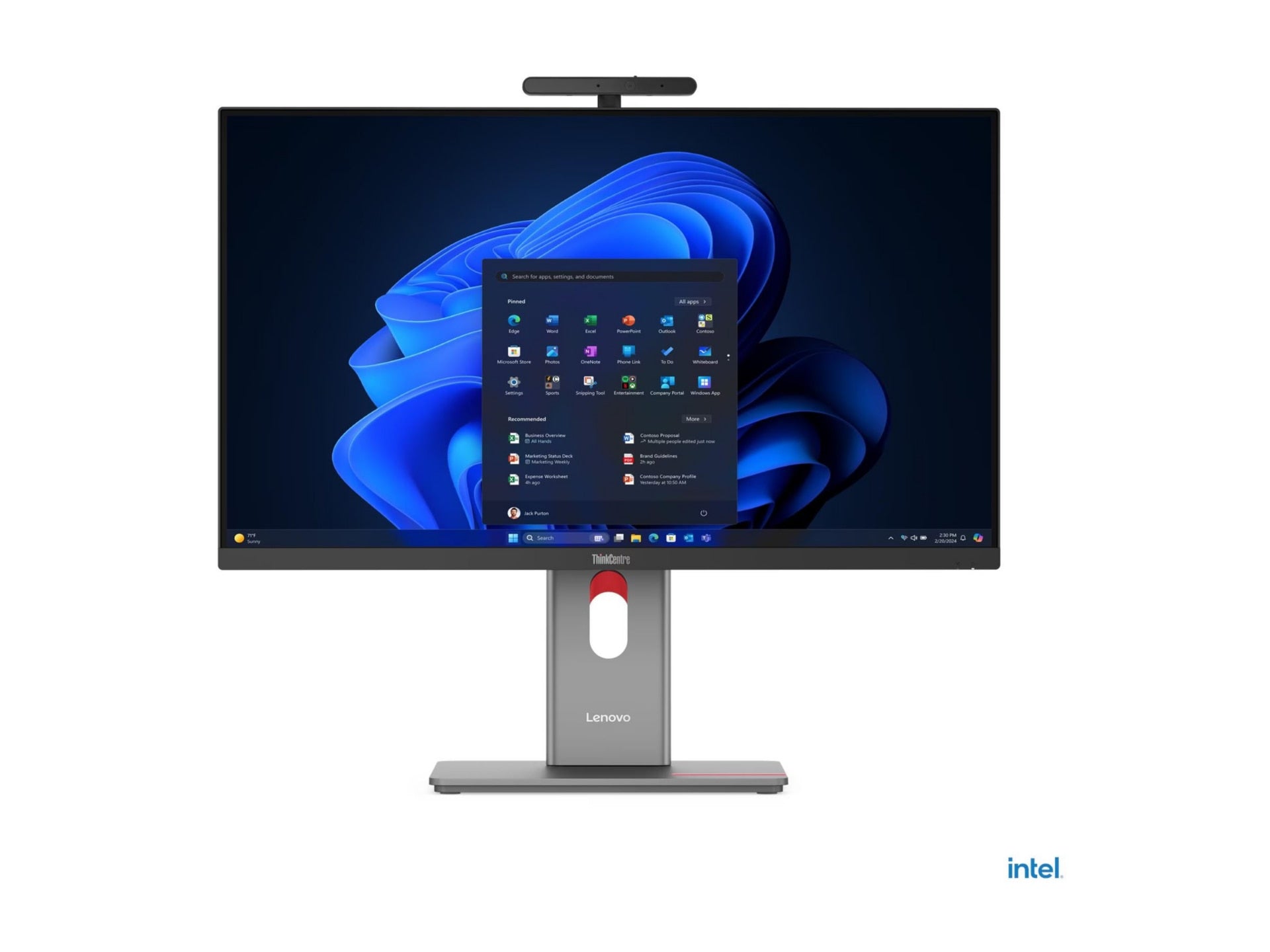 Todo en Uno Lenovo ThinkCentre M90a Pro Gen 6, Intel Core Ultra 7 265 20 Núcleos, 32GB DDR5, 512 GB SSD - vista 2