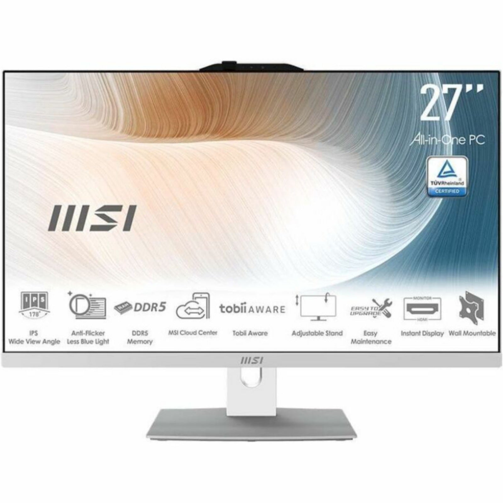 Todo en Uno MSI Modern Modern AM272P 1M-820US, Intel Core 7-150U 10 Núcleos, 32GB DDR5, 1 TB PCI Express NVMe  - vista 2
