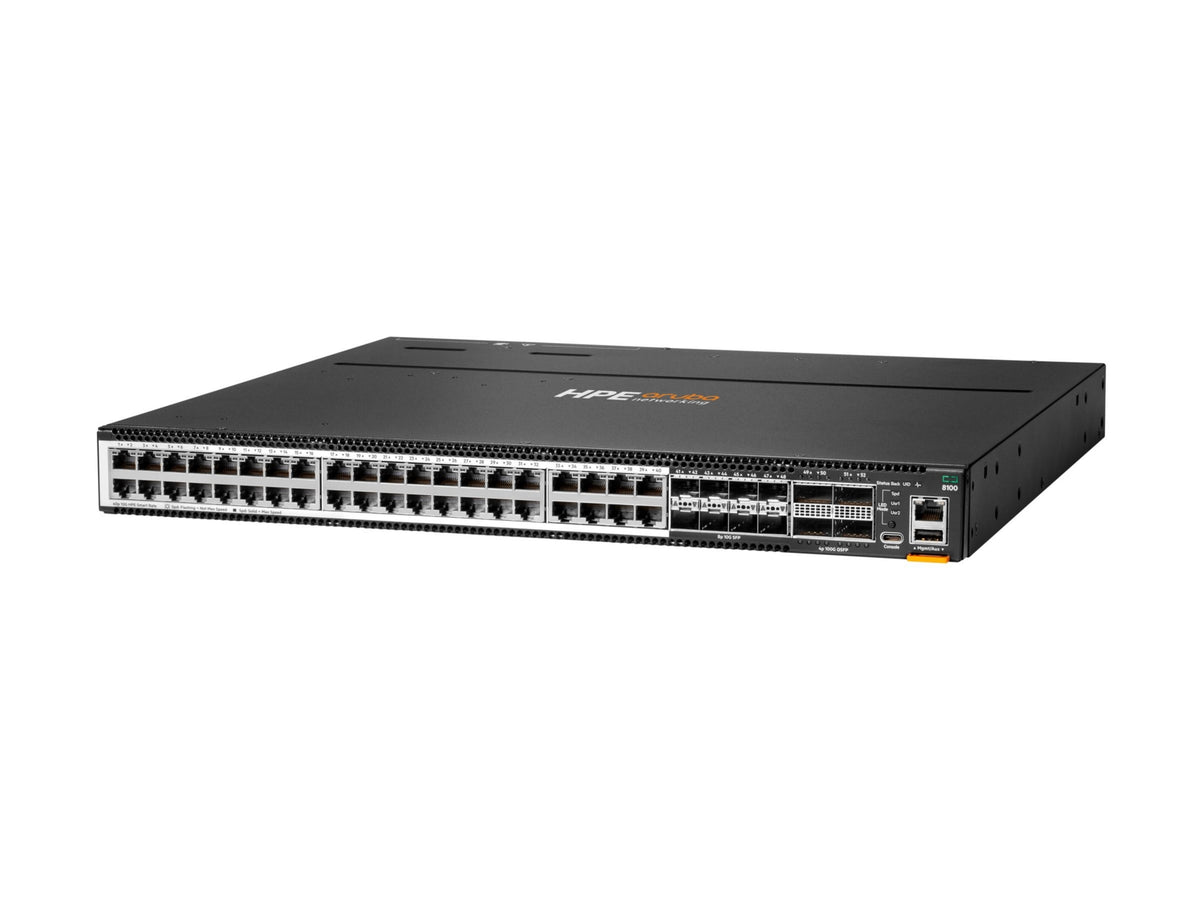 Transceptor de Red Aruba HPE Aruba Networking CX 8100 40x10GBase-T 8x10G SFP+ 4x40/100G QSFP28 Switch - vista 1