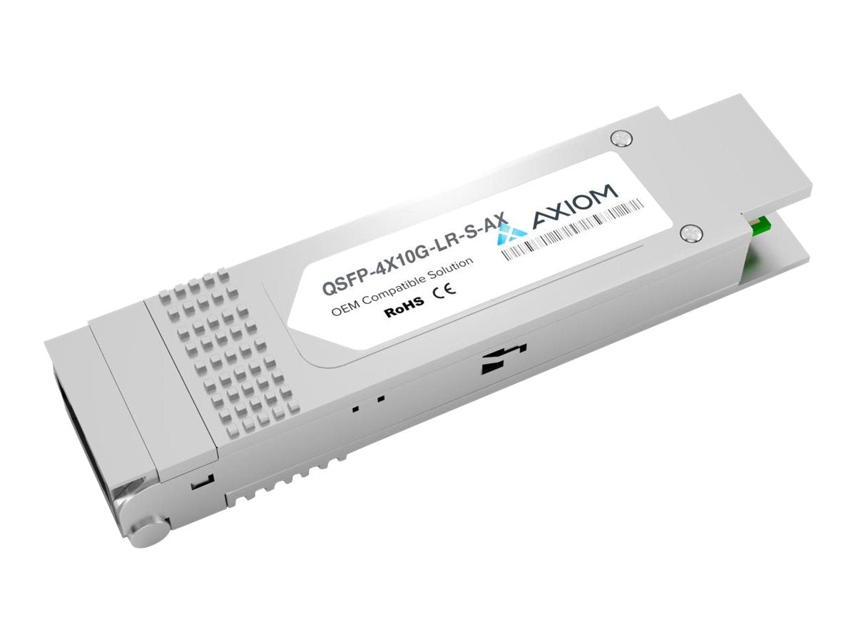 Transceptor de Red Axiom Cisco QSFP-4X10G-LR-S= Compatible - vista 1