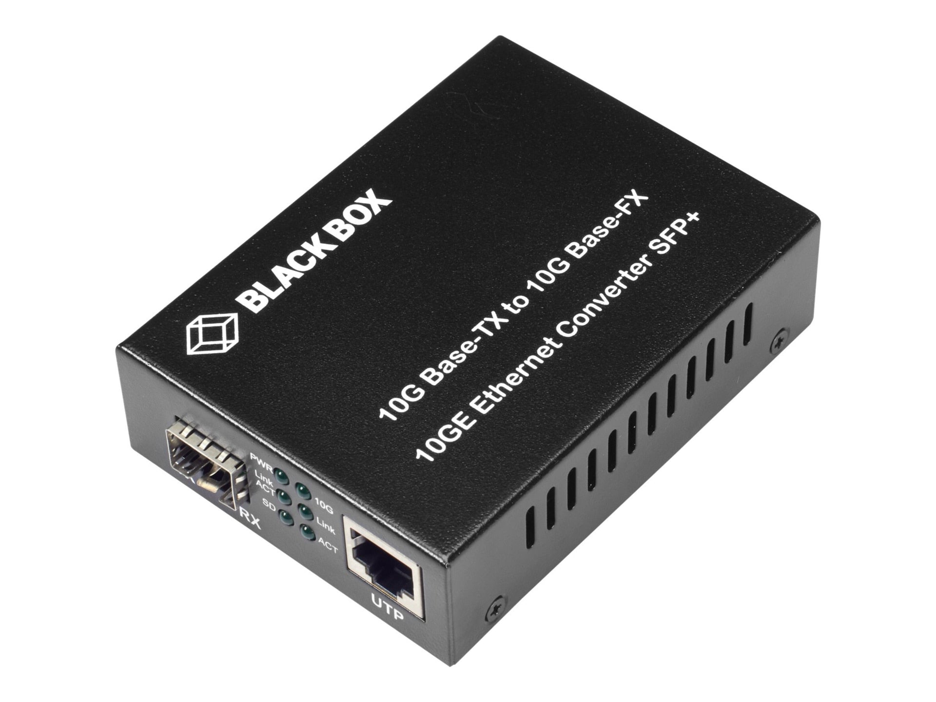 Transceptor de Red Black Box Pure Networking Copper to Fiber Media Converter 10GBASE-T to 10G SFP+ - vista 2