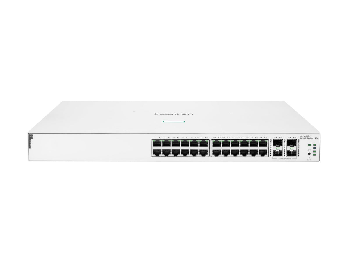 Transceptor de Red HPE Networking Instant On 1930 24G Class4 PoE 4SFP/SFP+ 370W Switch - vista 2