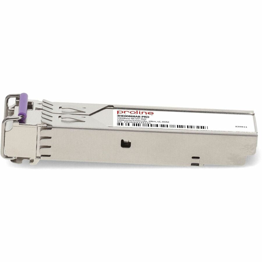 Transceptor de Red Proline Alcatel-Lucent Nokia 3HE00868AB Compatible TAA 1000Base-BX SFP Transceiver (SMF - vista 3