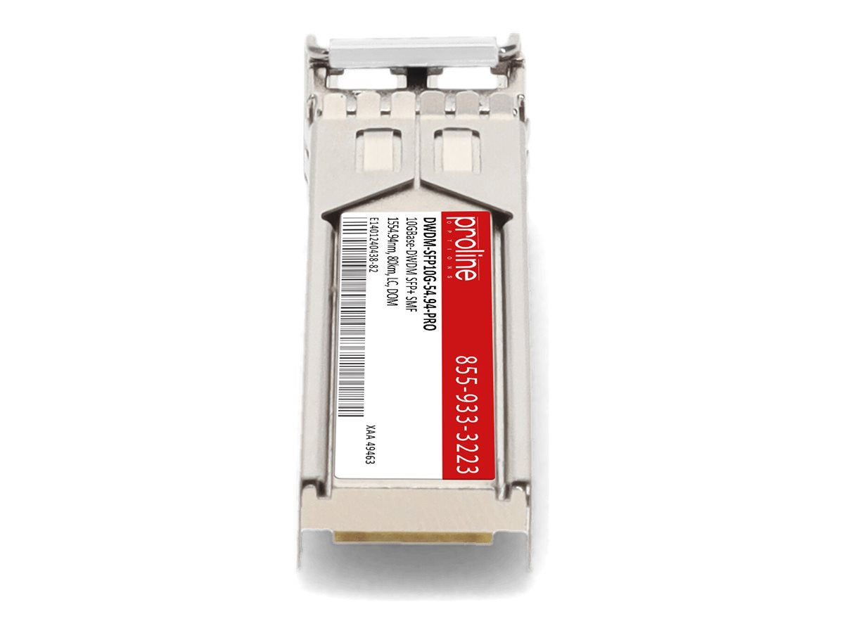 Transceptor de Red Proline Cisco® DWDM-SFP10G-54.94 Compatible TAA 10GBase-DWDM SFP+ Transceiver C-Band 100GHz - vista 4