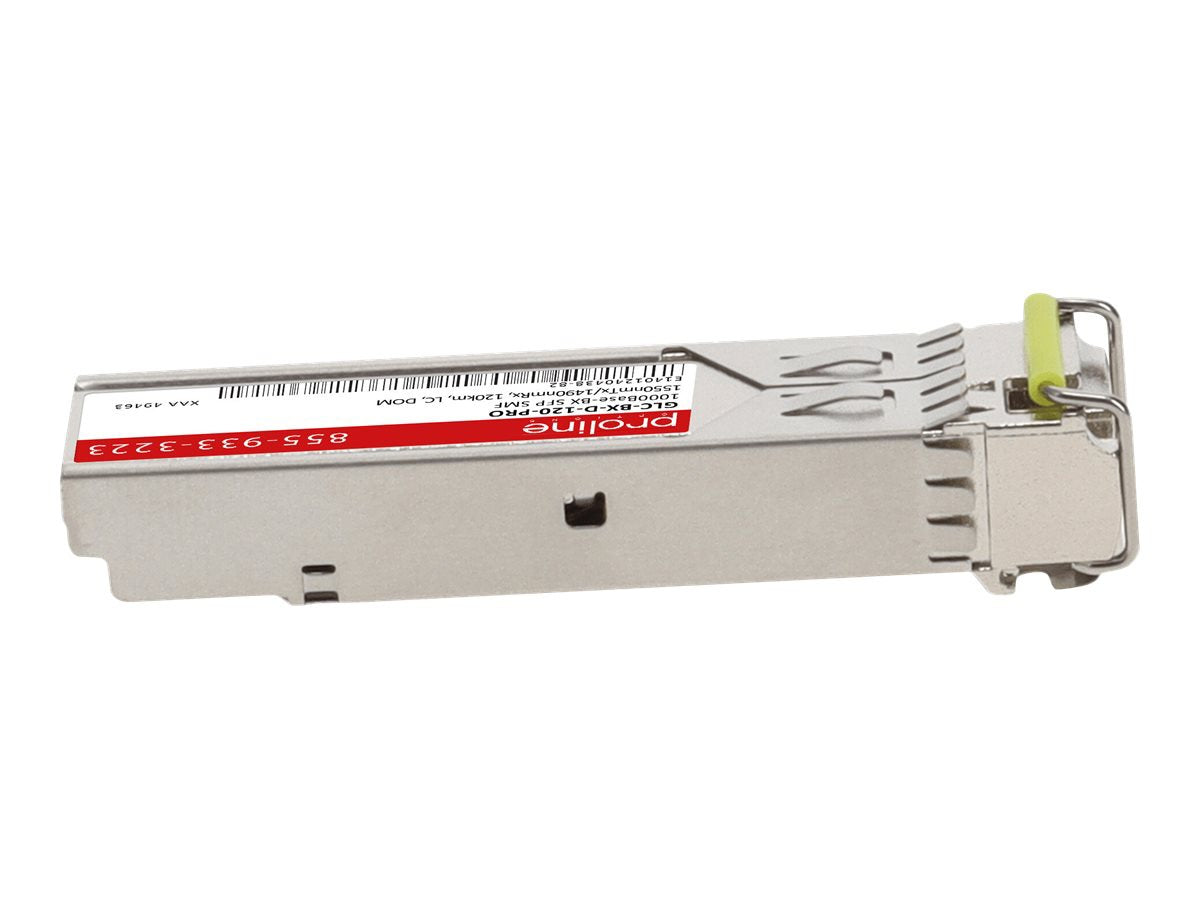 Transceptor de Red Proline Cisco® GLC-BX-D-120 Compatible TAA 1000Base-BX SFP Transceiver (SMF - vista 4