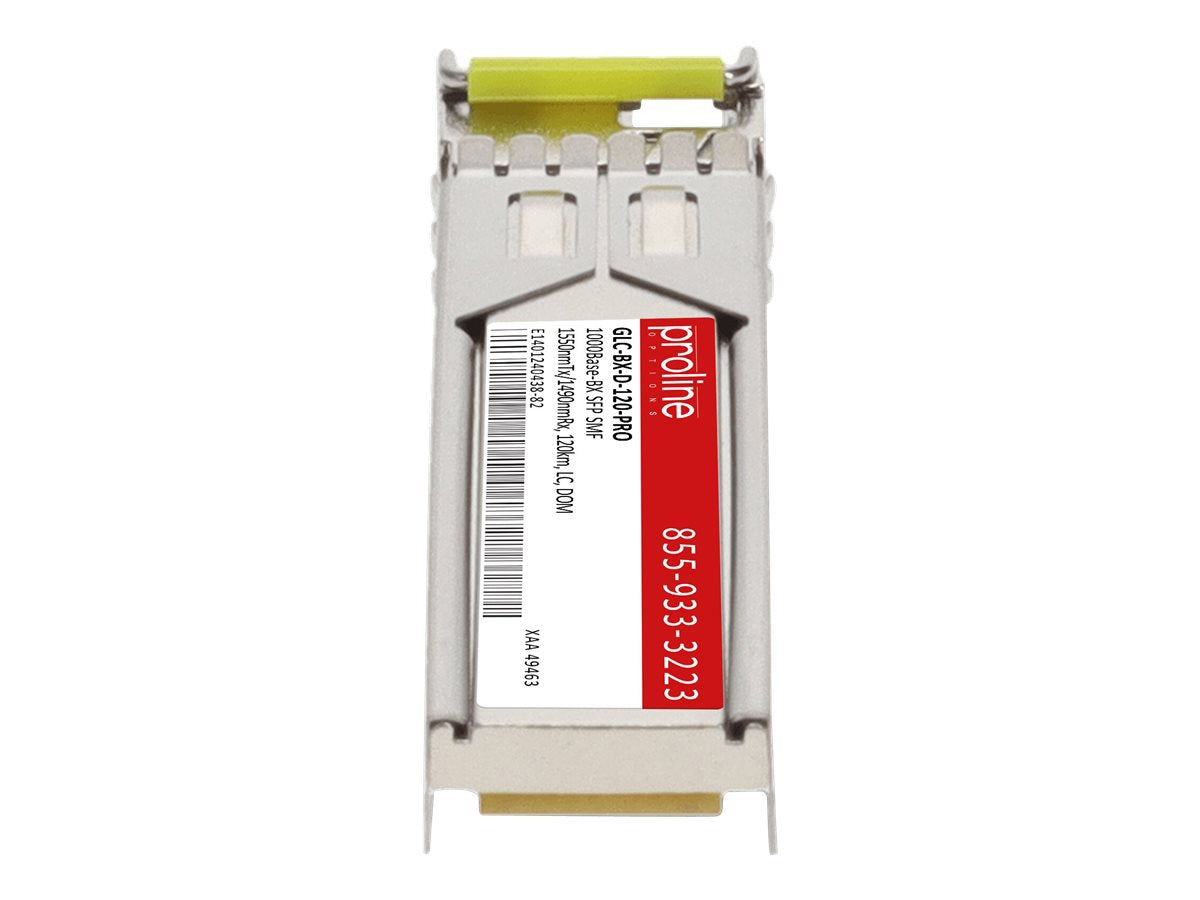 Transceptor de Red Proline Cisco® GLC-BX-D-120 Compatible TAA 1000Base-BX SFP Transceiver (SMF - vista 6