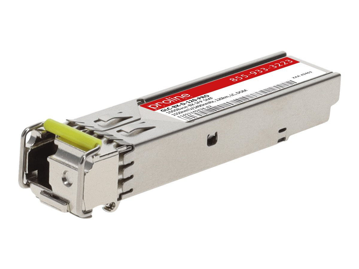 Transceptor de Red Proline Cisco® GLC-BX-D-120 Compatible TAA 1000Base-BX SFP Transceiver (SMF - vista 7