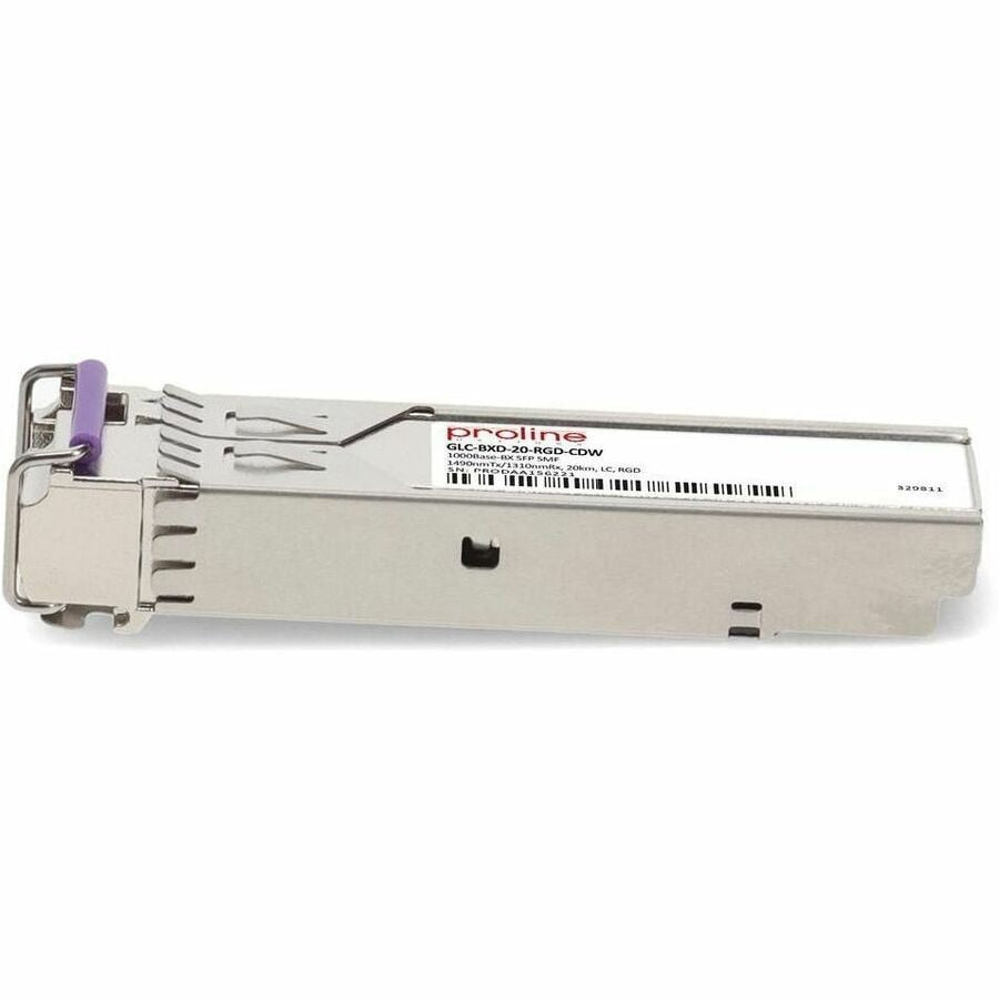 Transceptor de Red Proline Cisco® GLC-BXD-20-RGD Compatible TAA 1000Base-BX SFP Transceiver (SMF - vista 2