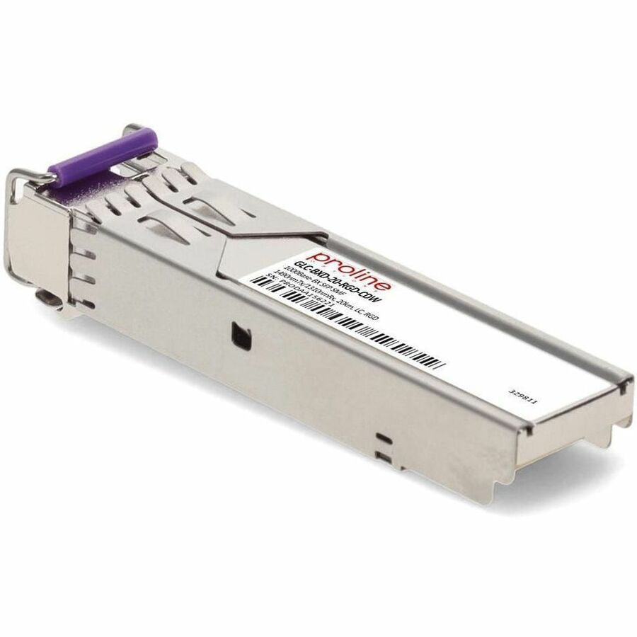 Transceptor de Red Proline Cisco® GLC-BXD-20-RGD Compatible TAA 1000Base-BX SFP Transceiver (SMF - vista 3
