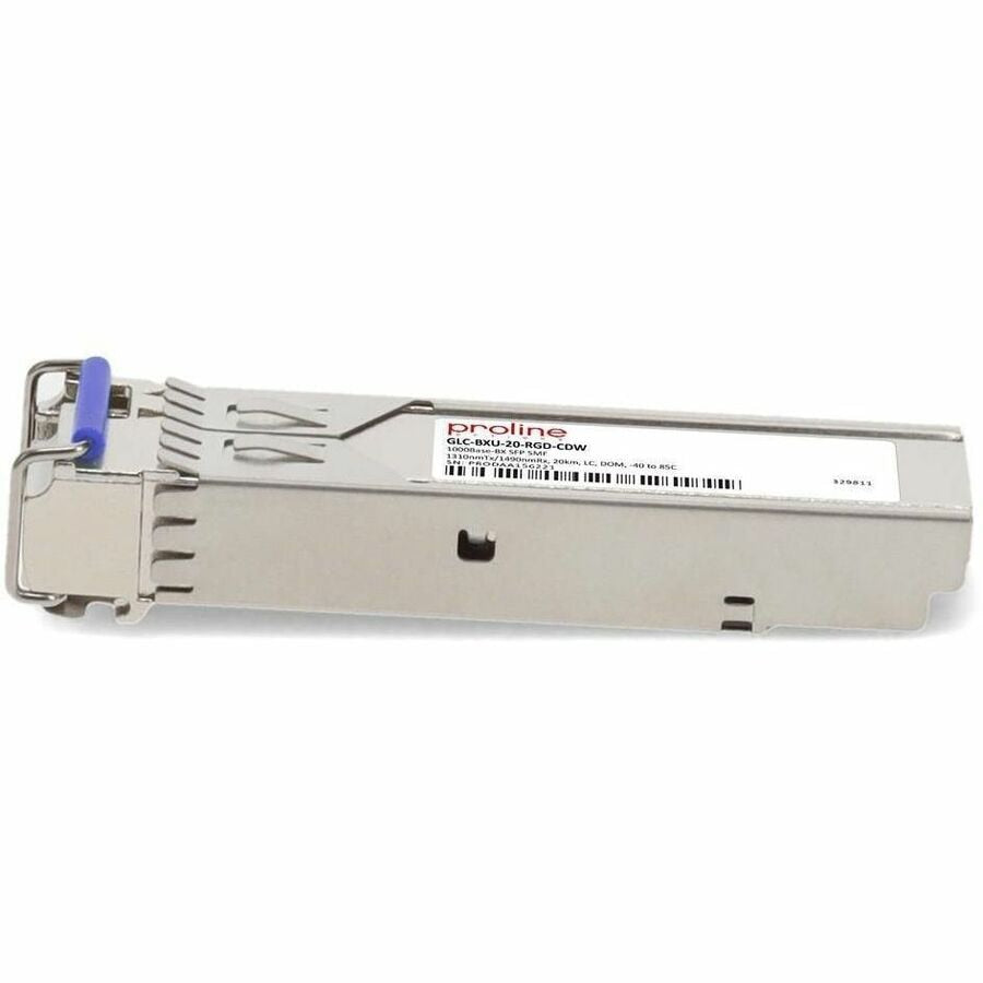 Transceptor de Red Proline Cisco® GLC-BXU-20-RGD Compatible TAA 1000Base-BX SFP Transceiver (SMF - vista 2