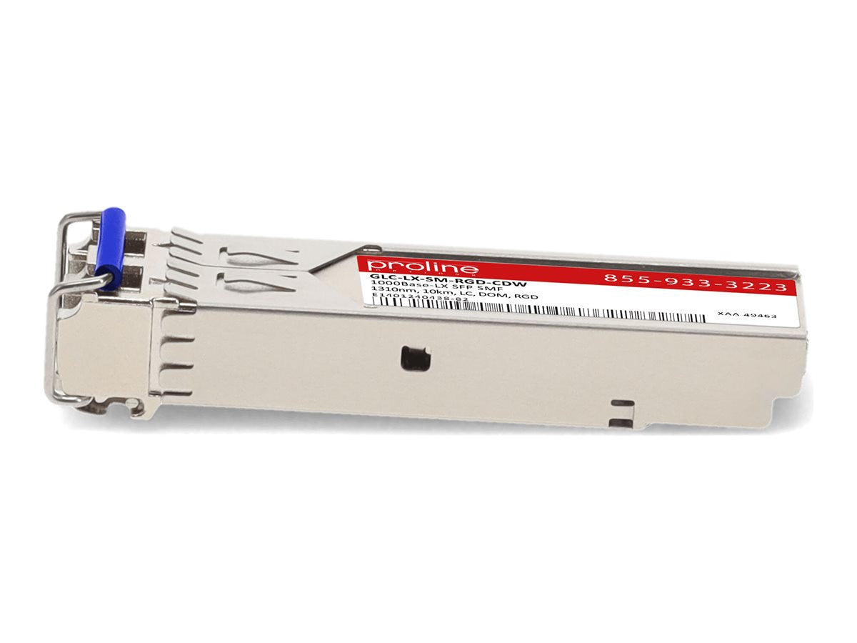 Transceptor de Red Proline Cisco GLC-LX-SM-RGD Compatible 1000Base-LX SFP Transceiver (SMF - vista 2