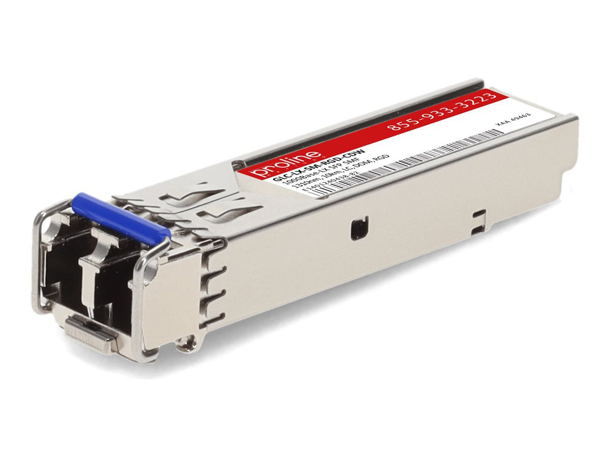 Transceptor de Red Proline Cisco GLC-LX-SM-RGD Compatible 1000Base-LX SFP Transceiver (SMF - vista 3