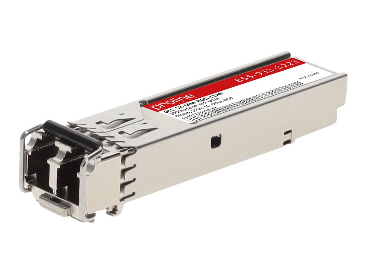 Transceptor de Red Proline Cisco GLC-SX-MM-RGD Compatible TAA 1000Base-SX SFP Transceiver (MMF - vista 4