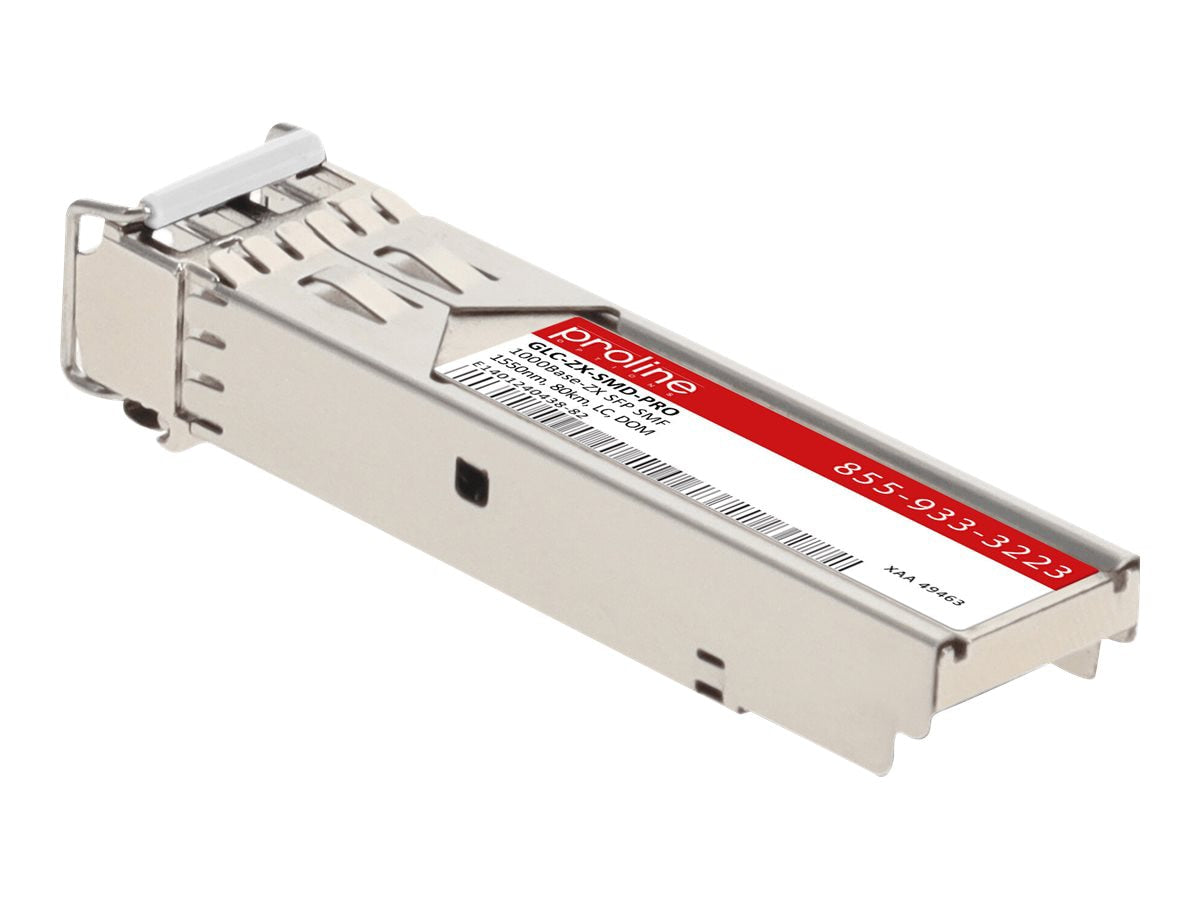 Transceptor de Red Proline Cisco GLC-ZX-SMD Compatible TAA 1000Base-ZX SFP Transceiver (SMF - vista 2