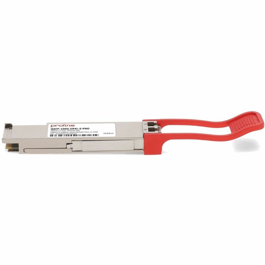 Transceptor de Red Proline Cisco® QSFP-100G-ER4L-S Compatible TAA 100GBase-ER4L QSFP28 Transceiver (SMF - vista 2
