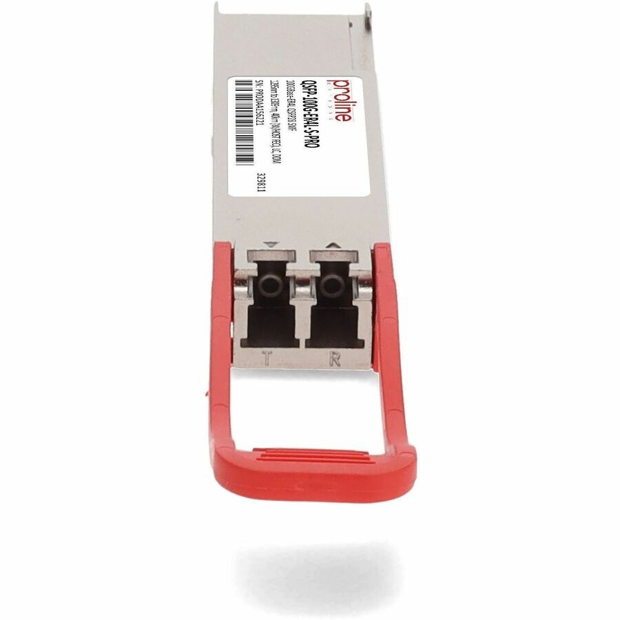 Transceptor de Red Proline Cisco® QSFP-100G-ER4L-S Compatible TAA 100GBase-ER4L QSFP28 Transceiver (SMF - vista 4