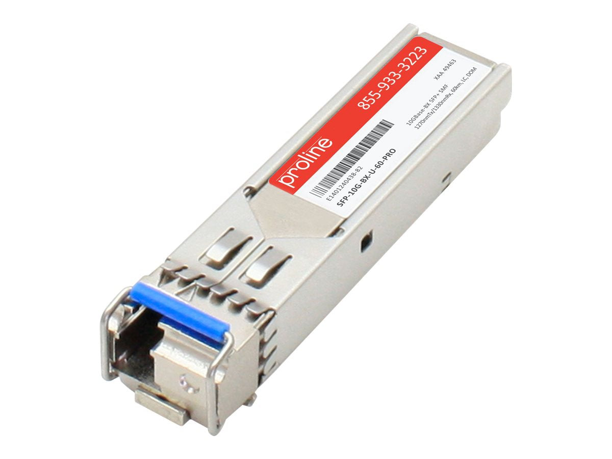 Transceptor de Red Proline Cisco SFP-10G-BX-U-60 Compatible TAA 10GBase-BX SFP+ Transceiver (SMF - vista 3