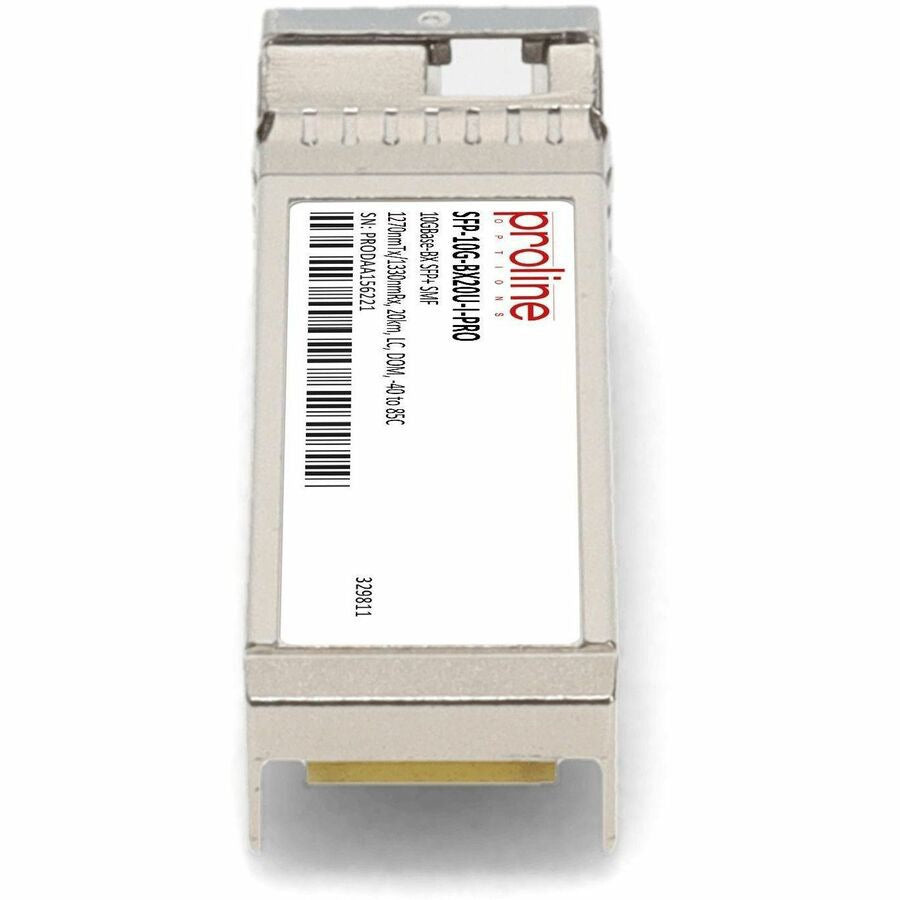 Transceptor de Red Proline Cisco® SFP-10G-BX20U-I Compatible TAA 10GBase-BX SFP+ Transceiver (SMF - vista 5