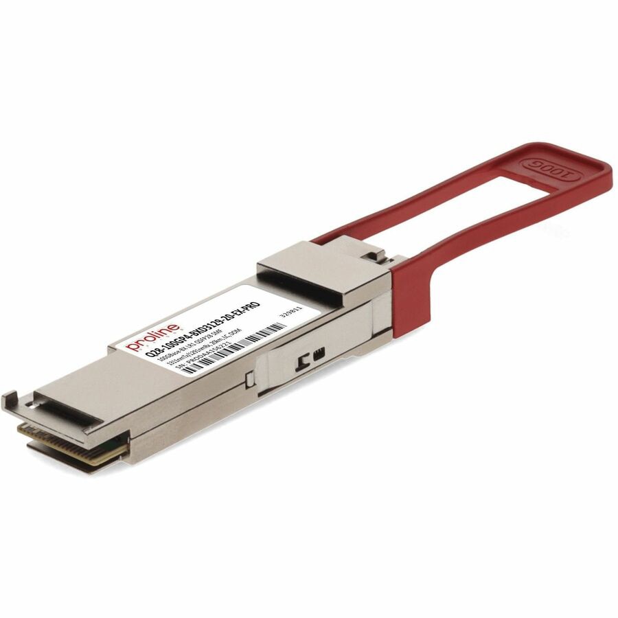 Transceptor de Red Proline Extreme Networks Compatible TAA 100GBase-BX LR1 PAM4 QSFP28 Transceiver Single Lamb - vista 1