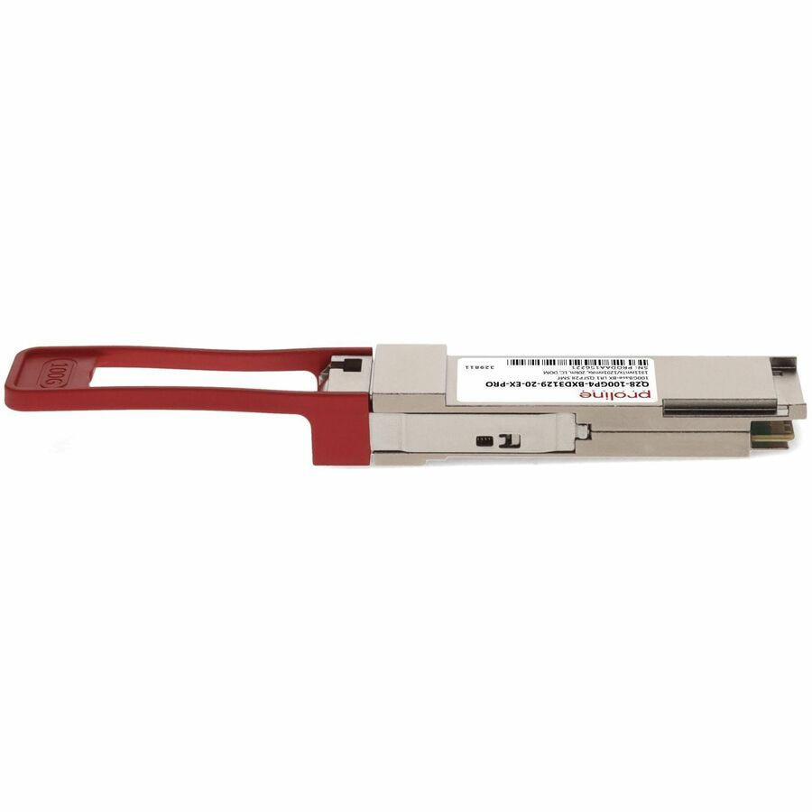 Transceptor de Red Proline Extreme Networks Compatible TAA 100GBase-BX LR1 PAM4 QSFP28 Transceiver Single Lamb - vista 6