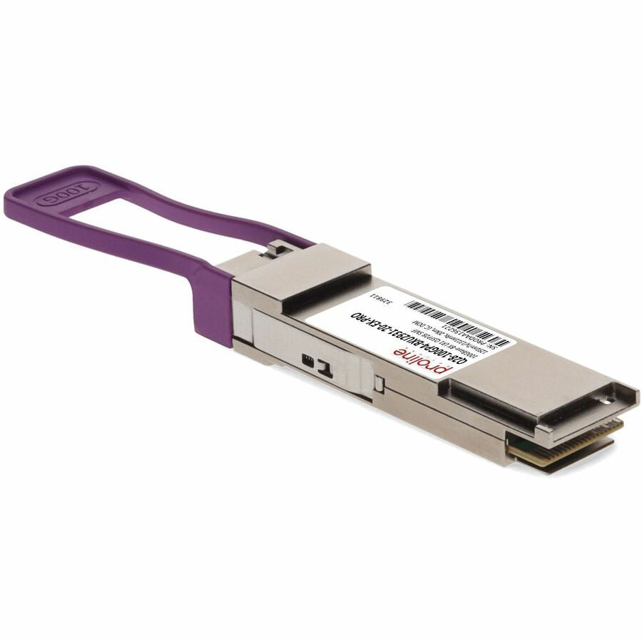 Transceptor de Red Proline Extreme Networks Compatible TAA 100GBase-BX LR1 PAM4 QSFP28 Transceiver Single Lamb - vista 7