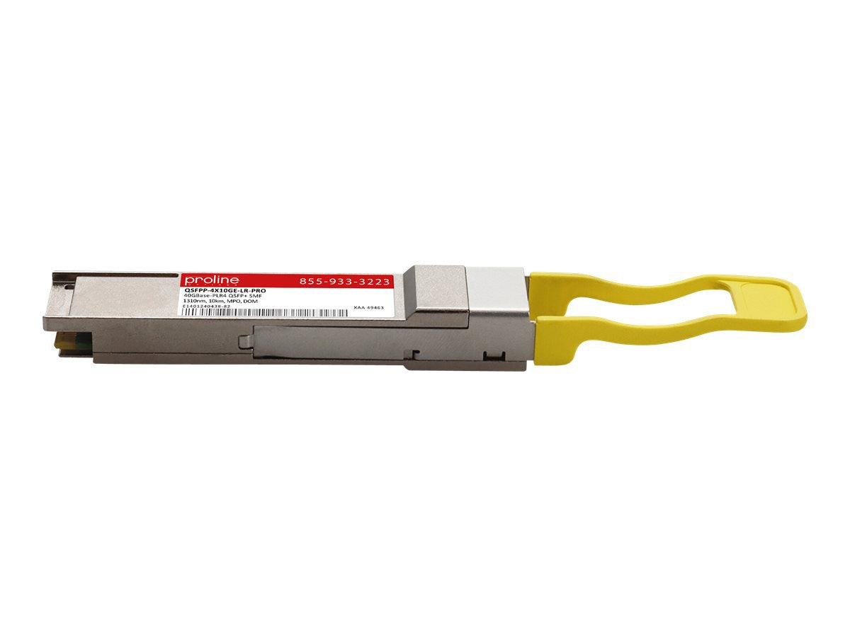 Transceptor de Red Proline Juniper Networks QSFPP-4X10GE-LR Compatible TAA 40GBase-PLR4 QSFP+ Transceiver (SMF - vista 2