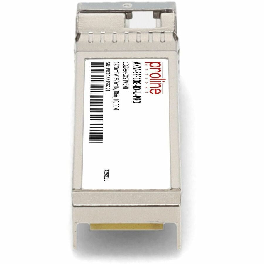 Transceptor de Red Proline Netgear® AXM-SFP10G-BX-U Compatible TAA 10GBase-BX SFP+ Transceiver (SMF - vista 5