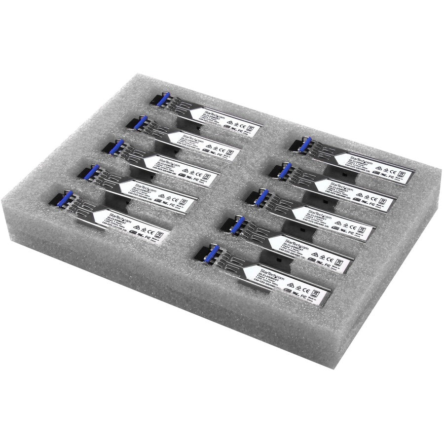 Transceptor de Red StarTech.com StarTech Cisco GLC-LH-SMD Compatible SFP Module 10 Pack - vista 1