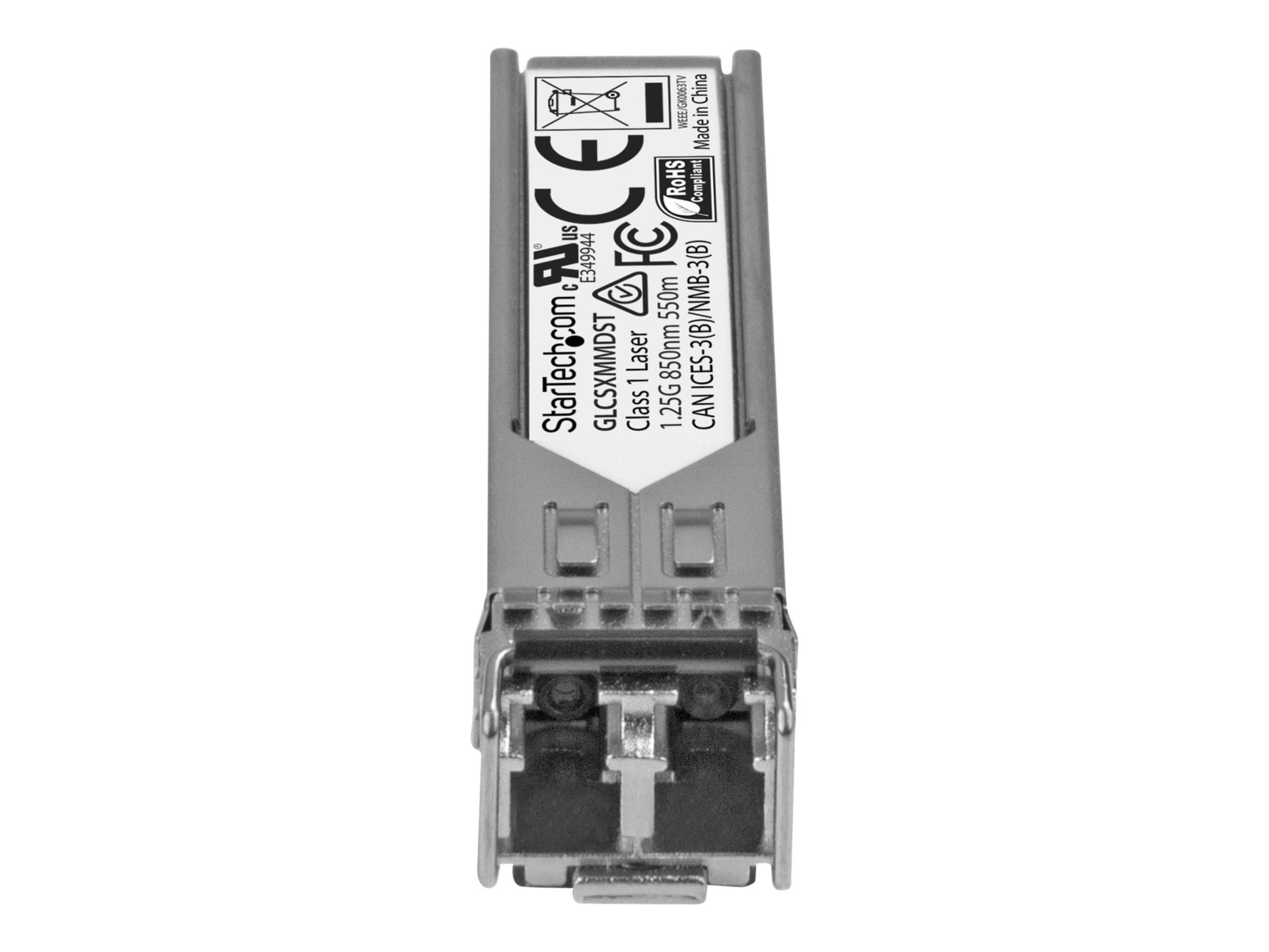 Transceptor de Red StarTech.com StarTech Cisco GLC-SX-MMD Compatible SFP Module - vista 2